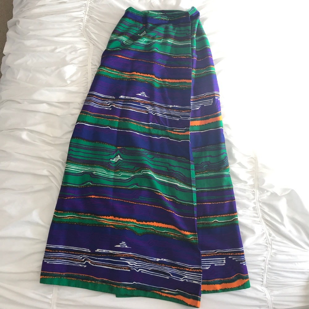 BEAUTIFUL vintage colorful wrap skirt